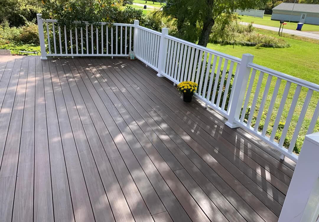 Replaced the old Treated Decking for Beautiful Composite Decking