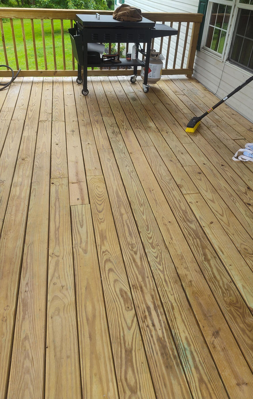 Deck we built, now time for stain